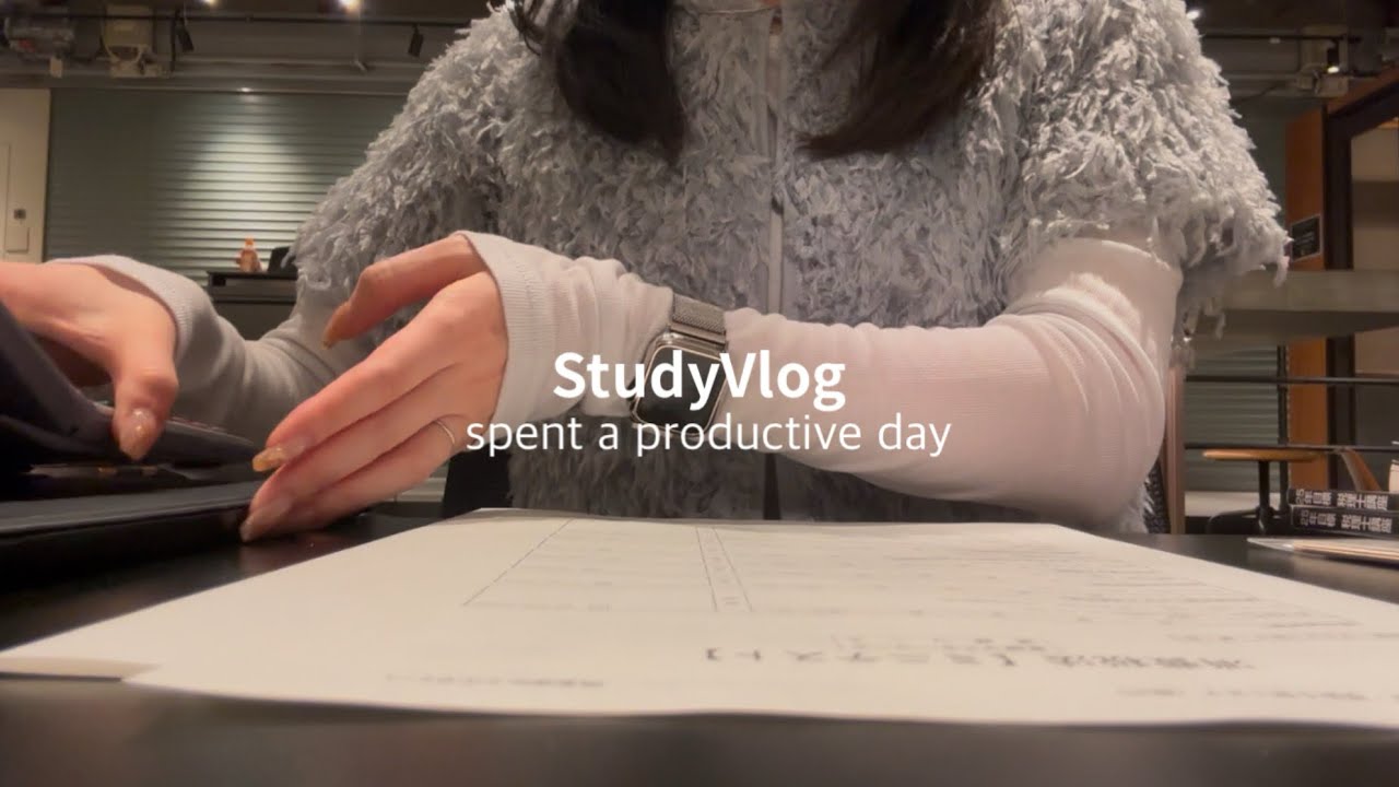 【StudyVlog】6時間以上勉強する社会人の1日🎞️💡 | 勉強vlog | 国試受験生の休日✍🏻 | 場所を変えながら勉強した日💨 | ヘルシーな生活がしたい💭🍃 | カフェ,ジム,自炊etc,