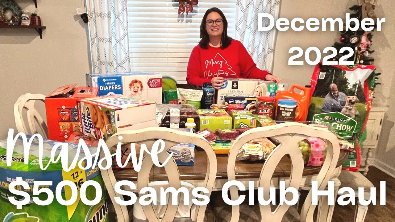 MASSIVE SAMS CLUB HAUL | DECEMBER 2022 | With Prices!