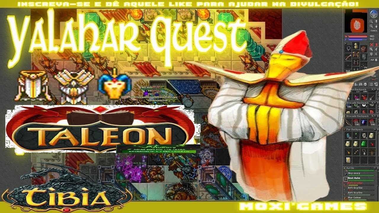 Taleon Online Tibia Alternativo Yalahari Quest YouTube