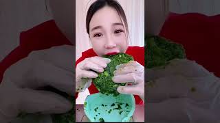 Green juice powder Nuojiji. The window has the same style. Good things. Long video of eating ice. N