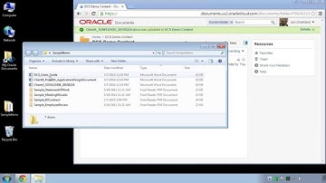 Oracle Documents Cloud File Sync and Share Demonstration - TEAM Informatics