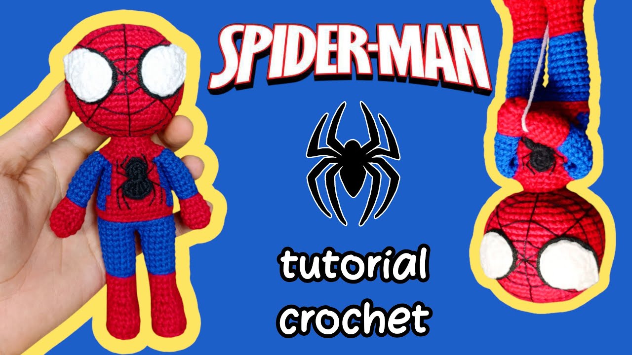 Tutorial SPIDERMAN - HOMBRE ARAÑA 🕷️ AMIGURUMI CROCHET 