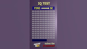 Find SE where? | Brain Teaser IQ Test #shorts #different #puzzles #opticalillusion #quiz