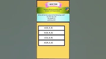 Python MCQs Questions with Answers and Explanation #interview #computerscience #education #exam
