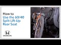 How to Use the 60/40 Split Lift-Up Rear Seat