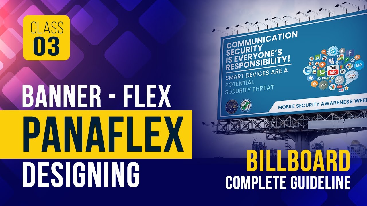 How to make panaflex Complete Guideline Billboard design Class 3 YouTube