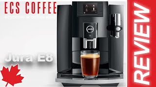 Jura Máquina de café automática E8 Piano Black, 64oz