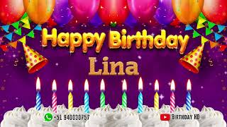Lina Happy birthday To You - Happy Birthday song name Lina 🎁