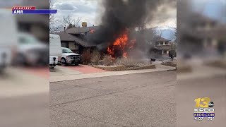 Fire spreads from garage to home in east Colorado Springs