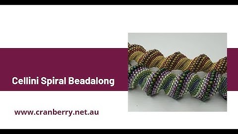 Cellini spiral bead along March 2020 - starting