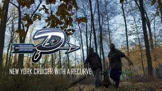 NEW YORK CRUISER BUCK WITH A RECURVE!  Traditional Bowhunting  The Push Archery  Season 3 Ep. 8