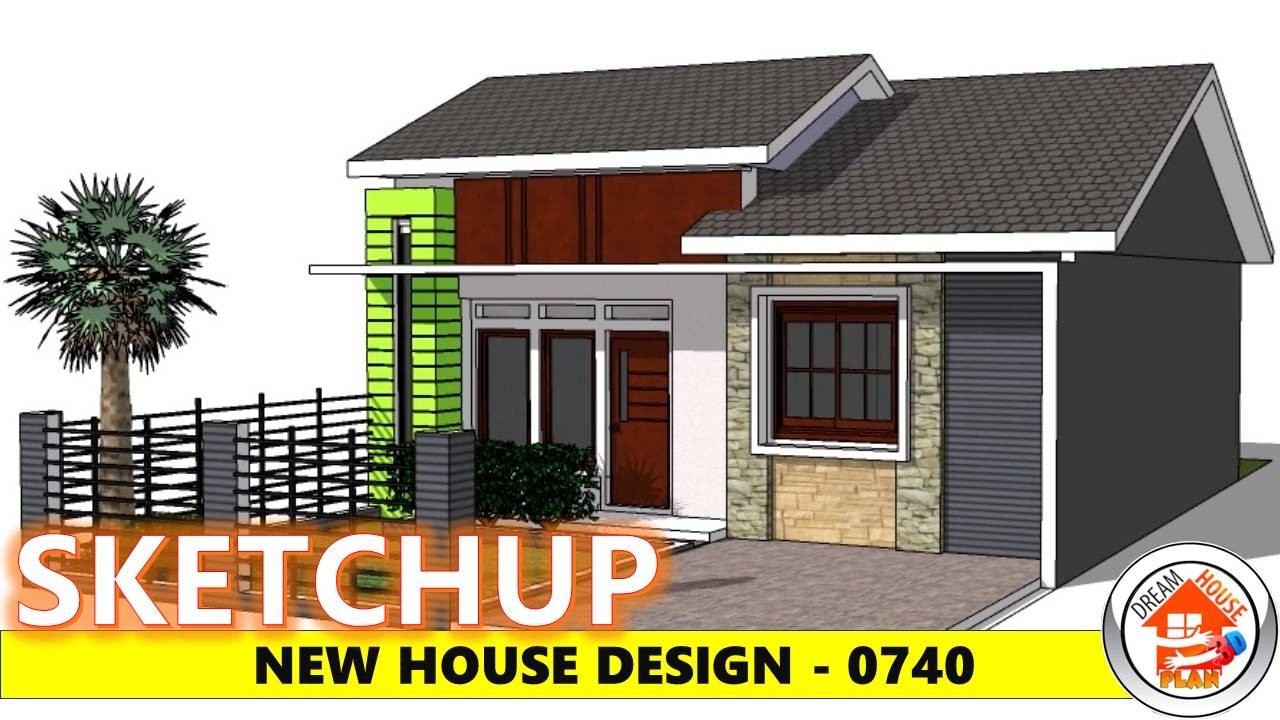 HOUSE DESIGN TEMPLATE NO.740 / MODERN HOUSE DESIGN SKETCHUP  / EXTERIOR-INTERIOR VIEW FEB 26 26 THU