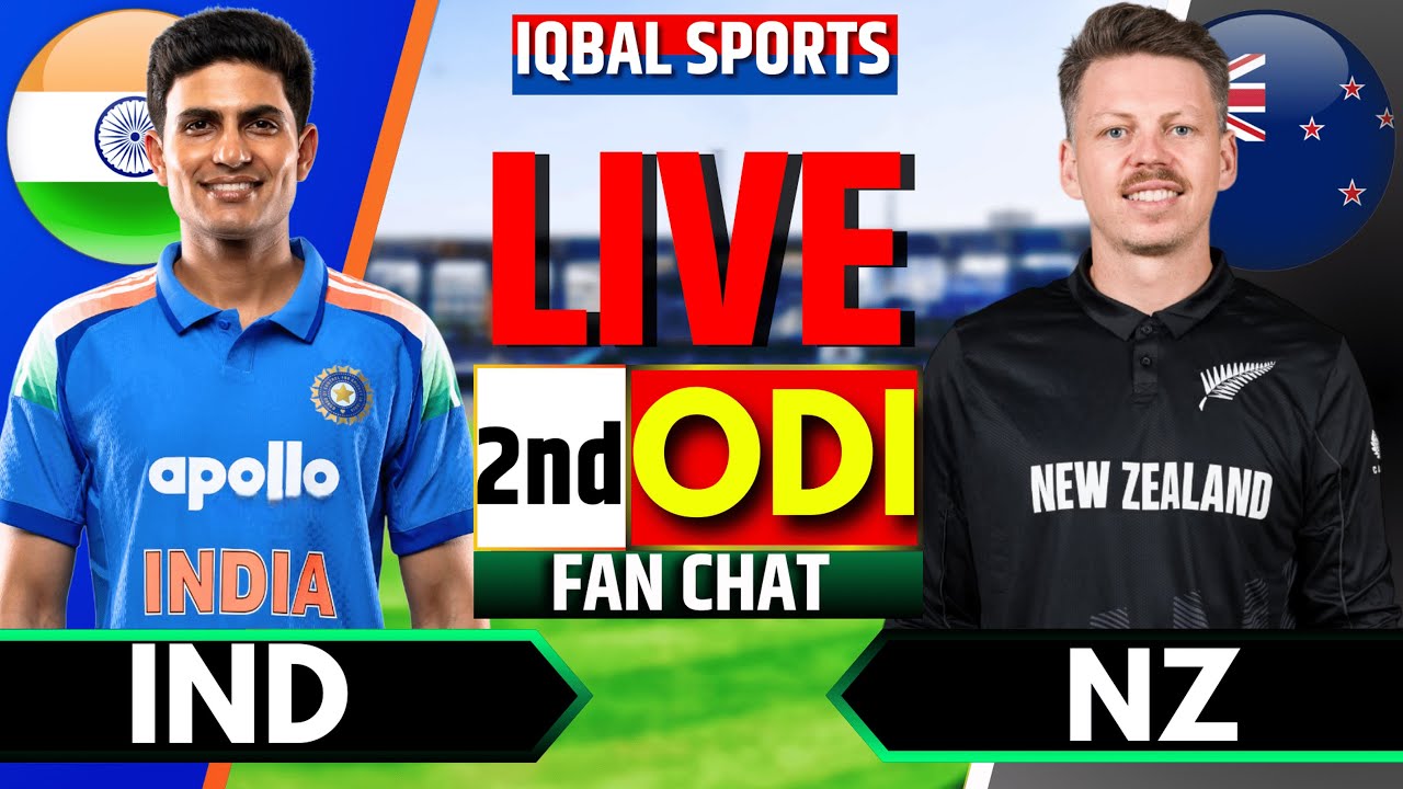 🔴India vs New Zealand 2nd ODI, Last 40 Overs | IND vs NZ Live Match ...