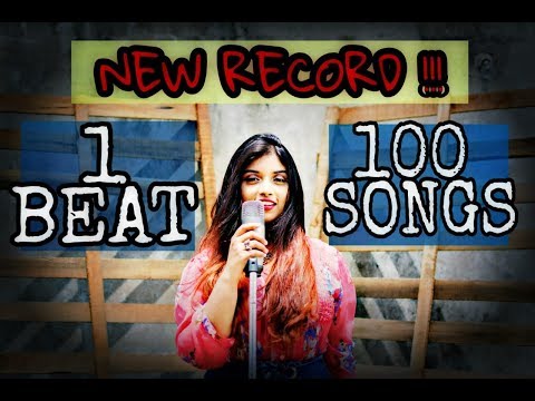 1 BEAT - 100 SONGS (New Record) FIRST FEMALE COVER - Srushti Barlewar