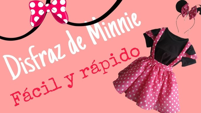 Disfraz de Minnie Mouse paso a paso Parte 2, Disfraz para niña pequeña, fácil y rápido