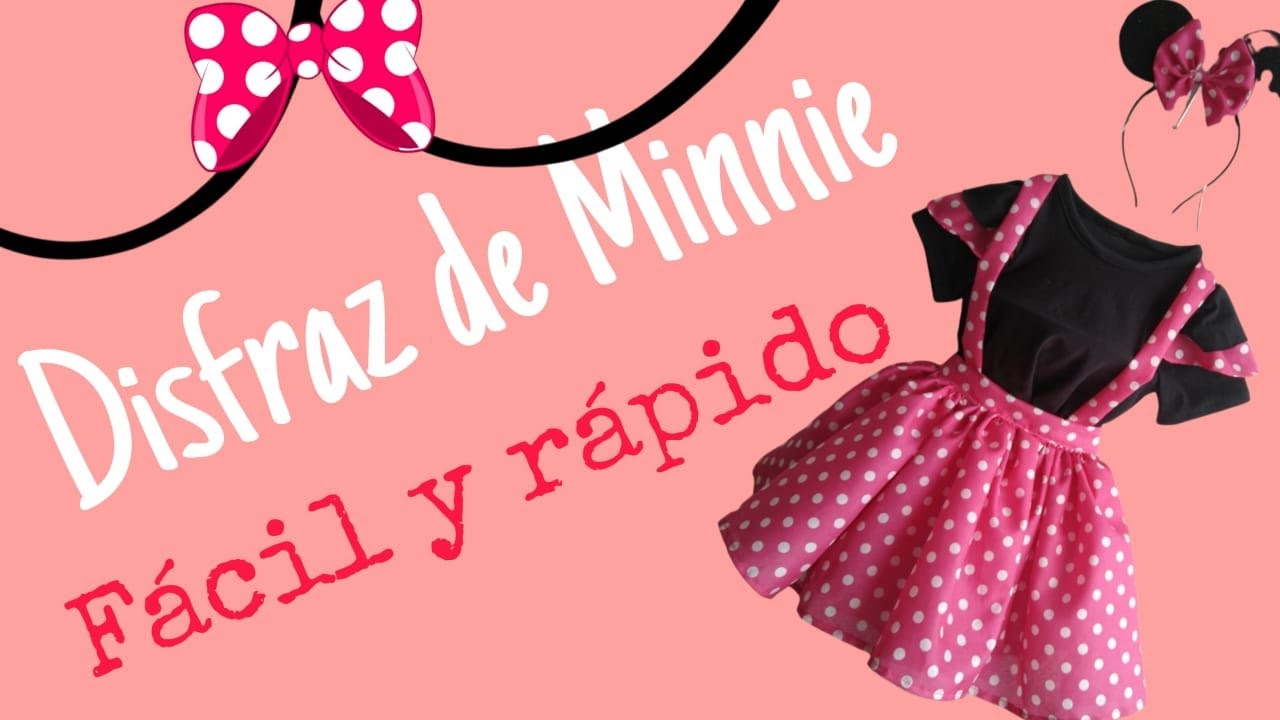 Disfraz de Minnie/Mimi Mouse paso a paso Parte 1, Disfraz para niña pequeña, fácil y rápido