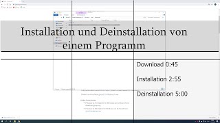Installation und Deinstallation von einem Programm (Gimp)