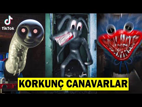 TİKTOK'daki EN KORKUNÇ CANAVARLAR 😱 En Korkunç Tiktok Videoları (Huggy Wuggy , Sonic.Exe)