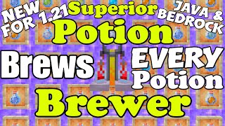 The New Superior Potion Brewer For Bedrock!!! (Easy &amp; Simple) [Minecraft Bedrock 1.21]