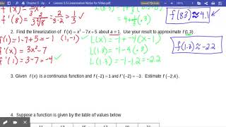 Lesson 5.5 Linearization Notes for Video.pdf