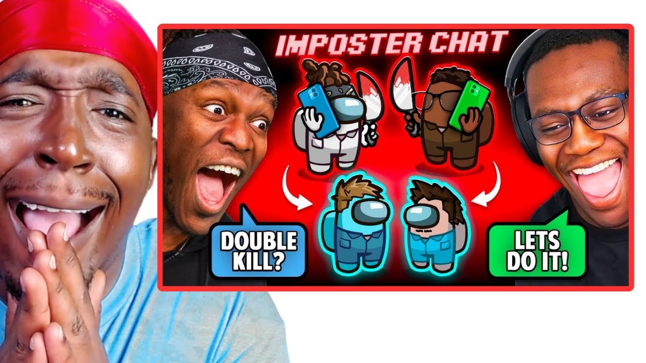 THIS WAS ABSOLUTELY INSANE!! SIDEMEN AMONG US BUT THE IMPOSTERS CAN TALK TO EACH OTHER (REACTION)