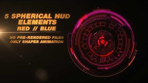 Circular Hud Sci-fi Elements | After Effects (AE) Template VideoHive | 19879053