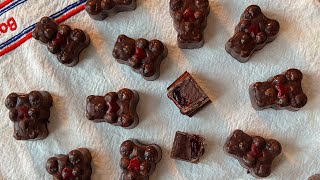 곰돌이 베리 봉봉쇼콜라 만들기 쇼콜라 봉봉 레시피 Bear Berry Chocolate Bonbon Recipe 라즈베리봉봉 만드는법 딸기 꿀리 딸기 가나슈 초콜릿 템퍼링