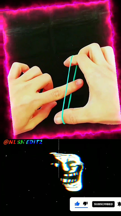 Cool Magic Trick With Rubber Band || rubber band magic trick || 🥶🤯🥵 || #shorts #viral #trending