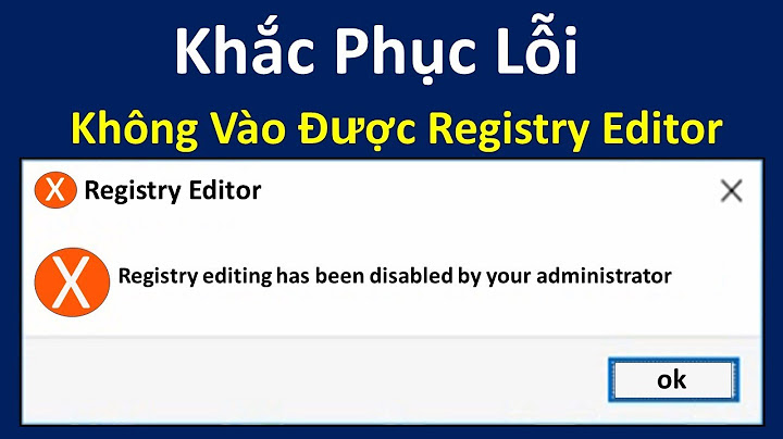 Lỗi you are not allowed to write to the registry