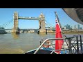 UBER BOAT by Thames Clippers LONDON FERRY RIDE - Embankment Pier to North Greenwich Pier