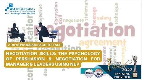NEGOTIATION SKILLS THE PSYCHOLOGY OF PERSUASION & NEGOTIATION FOR MANAGER & LEADERS USING NLP
