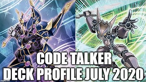 CODE TALKER DECK PROFILE (JULY 2020) YUGIOH!
