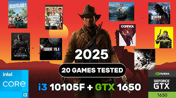 GTX 1650 + i3 10105F | Test in 20 Games –  Can It Still Handle Games in 2025?