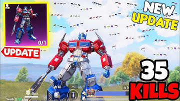 *NEW* Transformers 3.9 Update is Absolutely CRAZY in BGMI • (35 KILLS) • BGMI Gameplay