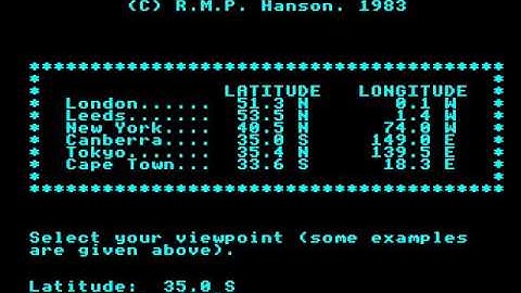 Constellation by Superior Software on the Acorn Electron