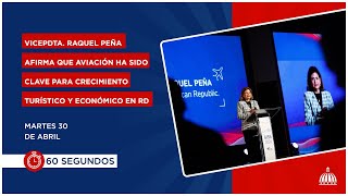 Vicepdta. Raquel Peña afirma que aviación ha sido clave para crecimiento turístico y económico en RD