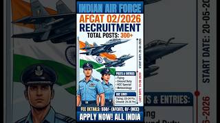 Air Force AFCAT 2026 Online Form Started 🚀 Last Date Alert ⚠️