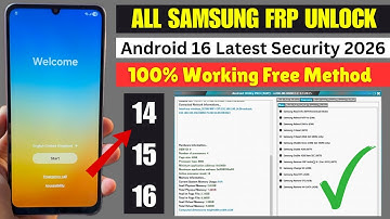 ALL SAMSUNG FRP BYPASS, UNLOCK ANDROID LATEST UPDATE FREE METHOD ADVANCED 2026