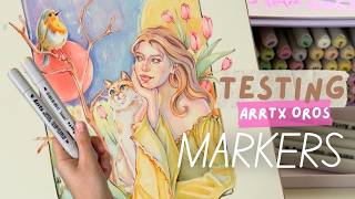 Trying out ARRTX Oros Alcohol Markers | Perfect Pastel Palette