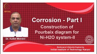 noc18-mm14 Lecture 22-Construction of Pourbaix diagram for Ni-H2O system-II