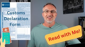 Complete Guide to the Customs Declaration Form at the Airport in English