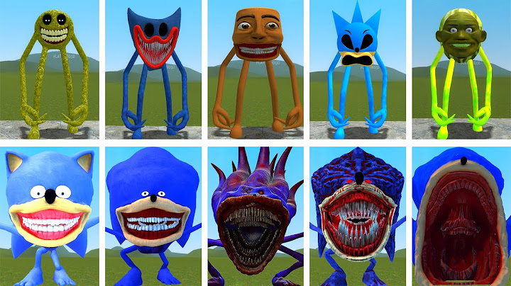 Evolution Of All Shin Sonic Tapes Family VS All Roblox Innyume Smiley's Stylized Nextbot Garry's Mod