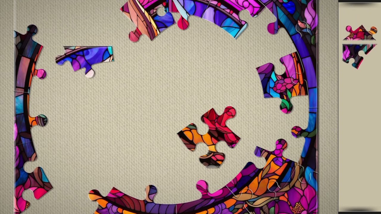 A Vibrant Foxes in Stained Glass 🧩// amazing jigsaw puzzle game 🧩//