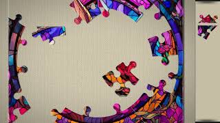 A Vibrant Foxes in Stained Glass 🧩// amazing jigsaw puzzle game 🧩//@jigsawpuzzle45 screenshot 5