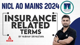 NICL AO Mains 2024 | Insurance Related Terms by Vaibhav Srivastava