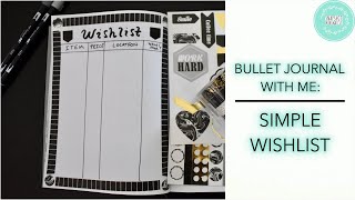 2021 BULLET JOURNAL WITH ME: SIMPLE WISHLIST LAYOUT // SNAPSHOT MINIMALIST