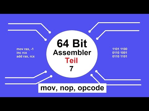 Video: Wie viele Bits werden für den Opcode benötigt?