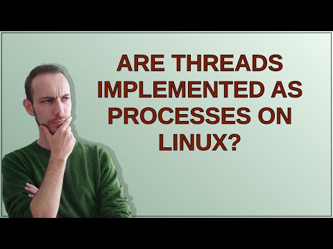Unix: Are threads implemented as processes on Linux?