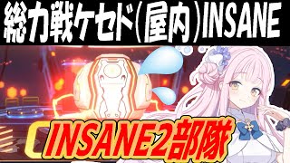 【ブルアカ】総力戦ケセド（屋内）INSANE2部隊クリア解説！正月フウカなし【ブルーアーカイブ】