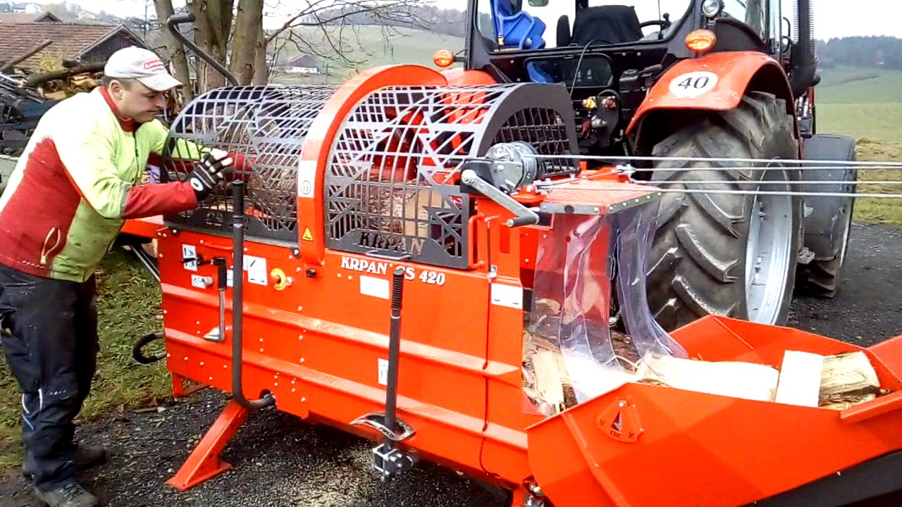 Krpan Sägespalter CS 420 Ersteinsatz